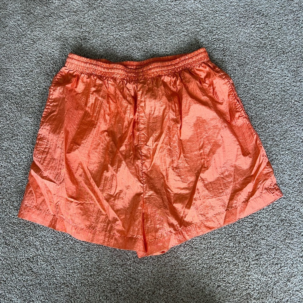 The Body Co orange nylon shorts size XL